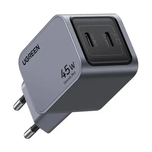 ЗАРЯДНО УСТРОЙСТВО 220V 2xUSB-C,GaN,45W X707 UGREEN