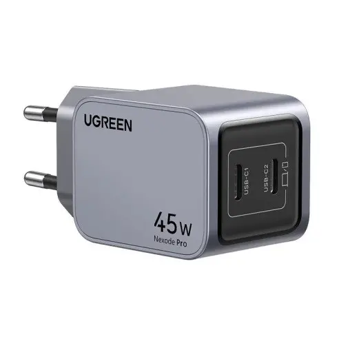 ЗАРЯДНО УСТРОЙСТВО 220V 2xUSB-C,GaN,45W X707 UGREEN - image 1