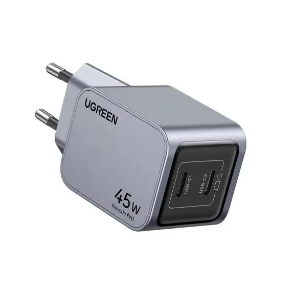 ЗАРЯДНО УСТРОЙСТВО 220V 2xUSB-C,GaN,45W X707 UGREEN - image 2