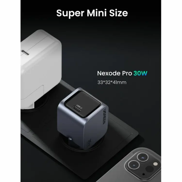 ЗАРЯДНО УСТРОЙСТВО X703 220V 1xUSB-C GaN 30W Nexode Pro UGREEN - image 5