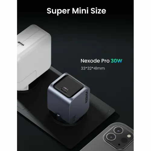 ЗАРЯДНО УСТРОЙСТВО X703 220V 1xUSB-C  GaN 30W Nexode Pro UGREEN - image 5