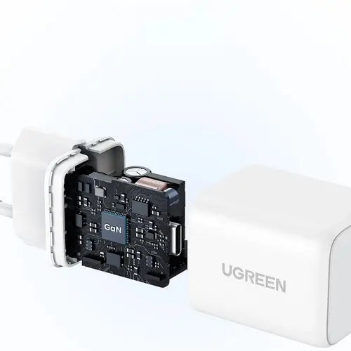 ÎNCĂRCĂTOR UNIVERSAL X513 220V 1xUSB-C GaN 30W mini UGREEN - ALB - 4