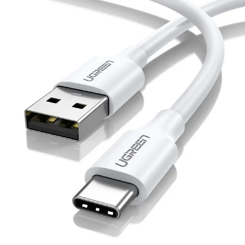 КАБЕЛ USB А / USB-C 3A,1М UGREEN - БЯЛ - image 2