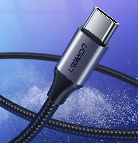 КАБЕЛ USB А / USB-C 3A,1М UGREEN - ПЛЕТЕН ЧЕРЕН - image 5