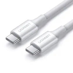 КАБЕЛ USB-C/USB-C 5А,DATA, 2М UGREEN - БЯЛ