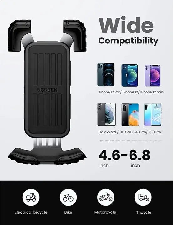 СТОЙКА ЗА ТЕЛЕФОН ЗА КОЛЕЛО LP494 UGREEN - image 8