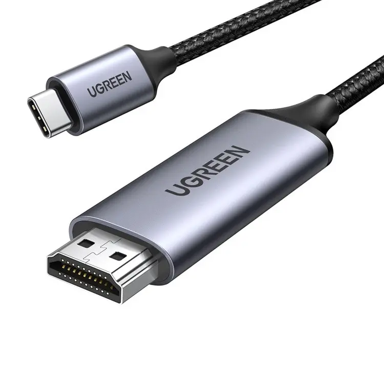 КАБЕЛ USB-C/HDMI 4K UHD ПЛЕТЕН С ДЪЛЖИНА 1.5m MM142 UGREEN