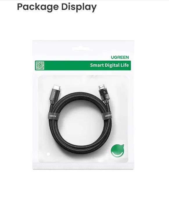 ΚΑΛΩΔΙΟ 4K HDMI/HDMI πλεκτό μήκους 2m HD119 UGREEN - image 5