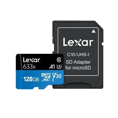 КАРТА ПАМЕТ micro SDHC 128GB Cl10 100/45MB/s A1,V30,U3 LEXAR - image 2