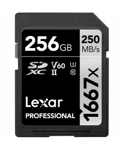 КАРТА ПАМЕТ SDXC 256GB 250/90MB/s UHS-II V60 U3 LEXAR
