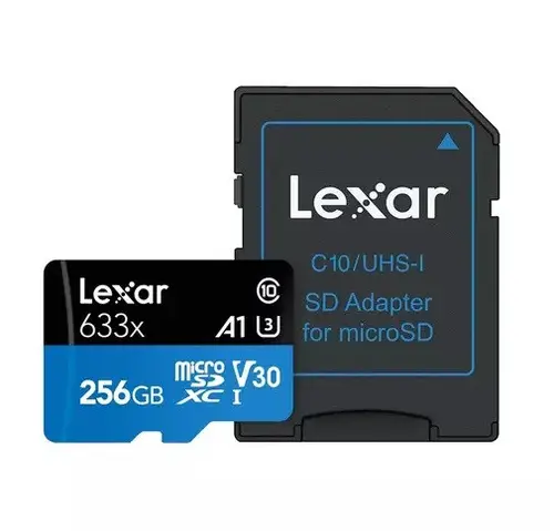 КАРТА ПАМЕТ micro SDXC 256GB Cl10 100/45MB/s A1 V30 U3 LEXAR