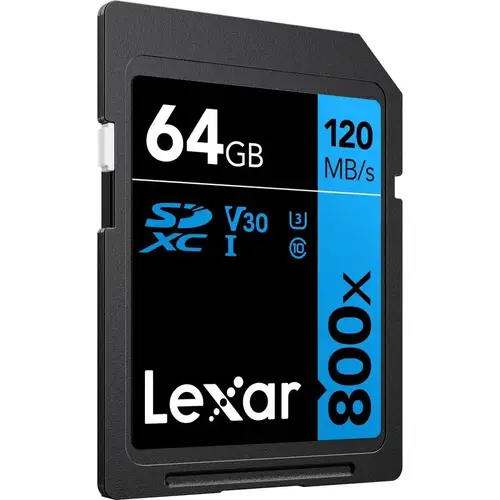 КАРТА ПАМЕТ SDXC 64GB 120/45MB/s UHS-I,V30,U3 LEXAR - image 2