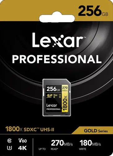 SDXC 256GB 270/180MB/s UHS-II, C10, V60, U3 LEXAR - 2