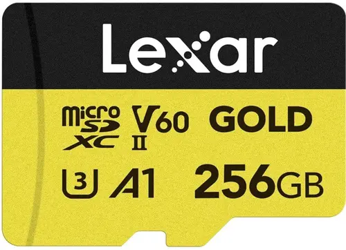 КАРТА ПАМЕТ ЗАЛАТНО Micro SDXC 256GB 280/180MB/S UHS-II,A1,V60,U3 LEXAR