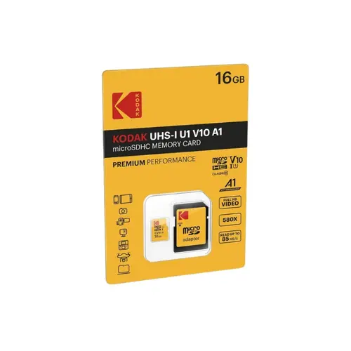КАРТА ПАМЕТ micro SDHC 16GB Class10 85MB/s KODAK