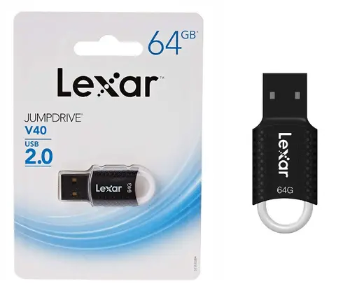 USB 2.0 64GB Jump Drive V40 LEXAR