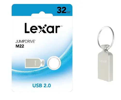 USB 2.0 32GB Jump Drive M22 Light Gold LEXAR