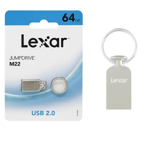 USB 2.0 64GB Jump Drive M22 Light Gold LEXAR