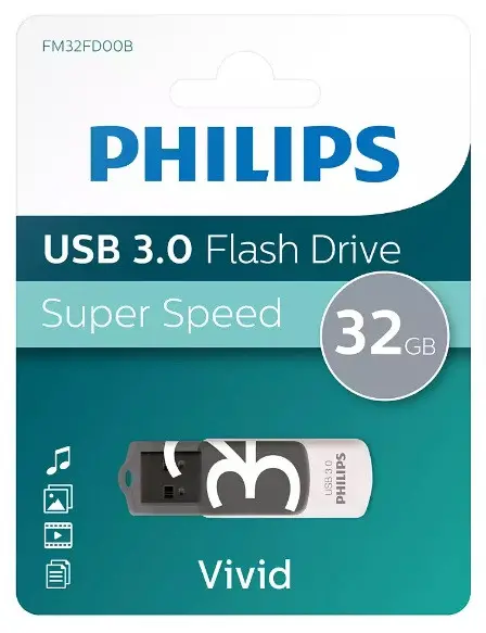 USB 3.0 Flash Drive 32GB VIVID PHILIPS - image 2