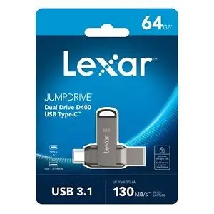 USB 3.1 64GB DUAL TYPE-C/USB-A 100MB/s LEXAR