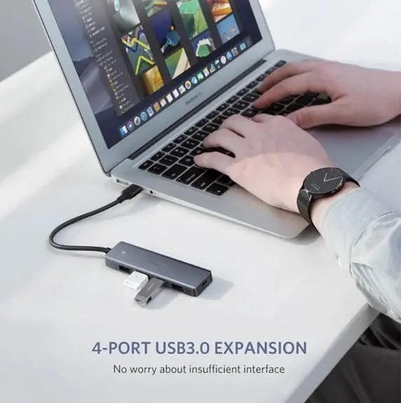 ХЪБ 4xUSB3.0 A 1xUSB-C POWER SUPPLY CМ219 UGREEN - image 1