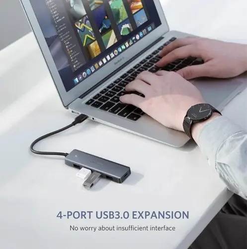 Hub 4xUSB3.0 A 1xUSB-C alimentare CM219 UGREEN - 2