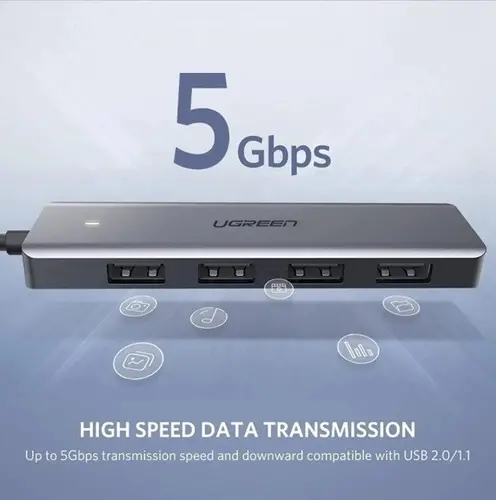 Διανομέας 4xUSB3.0 A 1xUSB-C τροφοδοσία CM219 UGREEN - 3