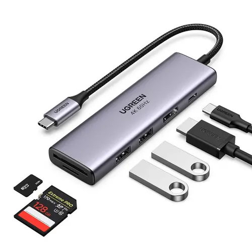 ADAPTOR MULTIFUNCȚIONAL 6în1 HDMI/USB A/SD+PD CM51 UGREEN1 - 3