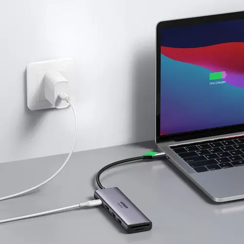 МУЛТИФУНКЦИОНАЛЕН АДАПТЕР 6in1 HDMI/USB A/SD+PD CM51 UGREEN1 - 6
