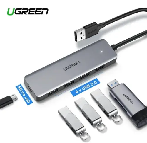 Hub 4xUSB3.0 A, 1xUSB-C, intrare USB-C CM219 UGREEN - 1