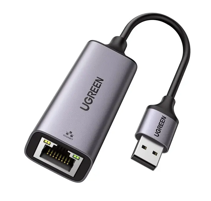 ΑΝΤΑΠΤΟΡΑΣ ΔΙΚΤΥΟΥ USB A/RJ45 CM209 UGREEN - ΜΕΤΑΛΛΙΚΟ - image 1
