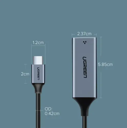 ИНТЕРНЕТ АДАПТЕР USB-C/RJ45 CM199 UGREEN - МЕТАЛ - image 6
