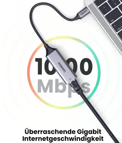 ИНТЕРНЕТ АДАПТЕР USB-C/RJ45 CM199 UGREEN - МЕТАЛ - image 7