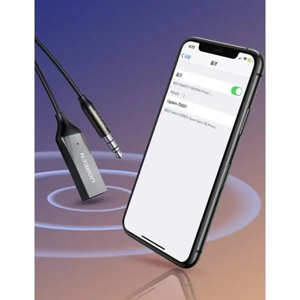 BLUETOOTH RECEPTOR AUTO AUX MIC CM309 UGREEN - image 3
