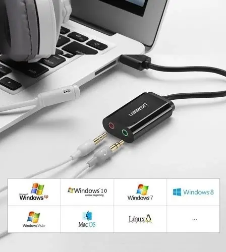 Adaptor USB2.0 3.5mm UGREEN - image 2