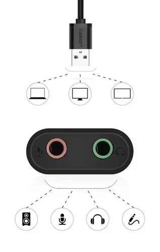 АДАПТЕР USB2.0 3.5mm UGREEN - image 3