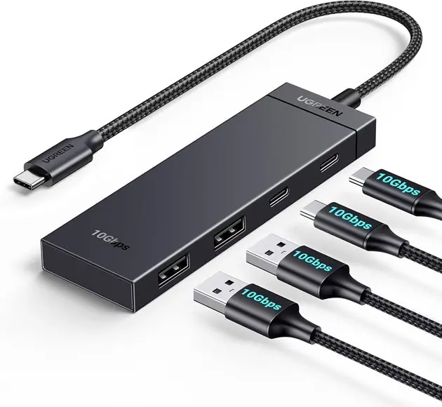 ХЪБ 2xUSB3.0A,2xUSB-C 3.2,INPUT USB-C CМ806 UGREEN