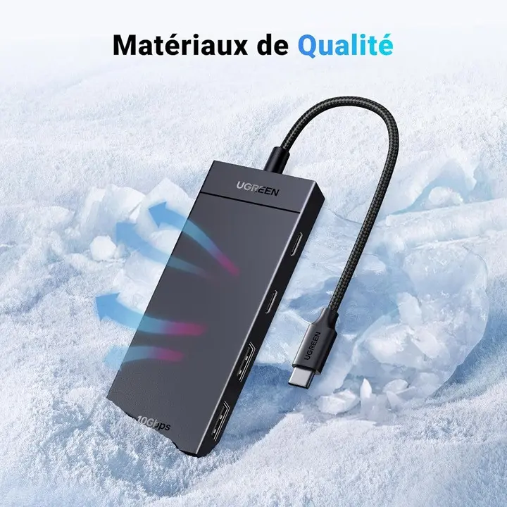 ХЪБ 2xUSB3.0A,2xUSB-C 3.2,INPUT USB-C CМ806 UGREEN - image 3