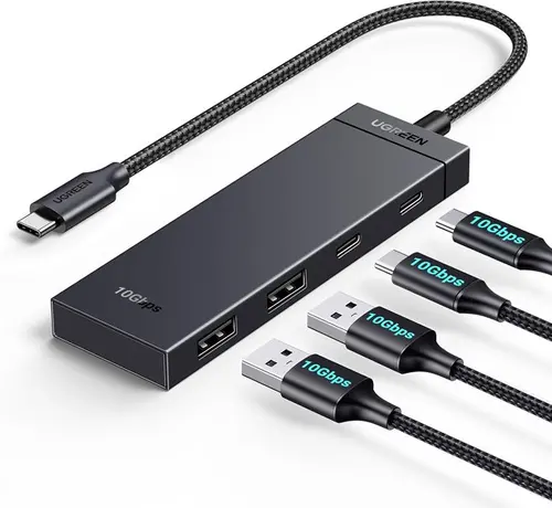ХЪБ 2xUSB3.0A,2xUSB-C 3.2,INPUT USB-C CМ806 UGREEN