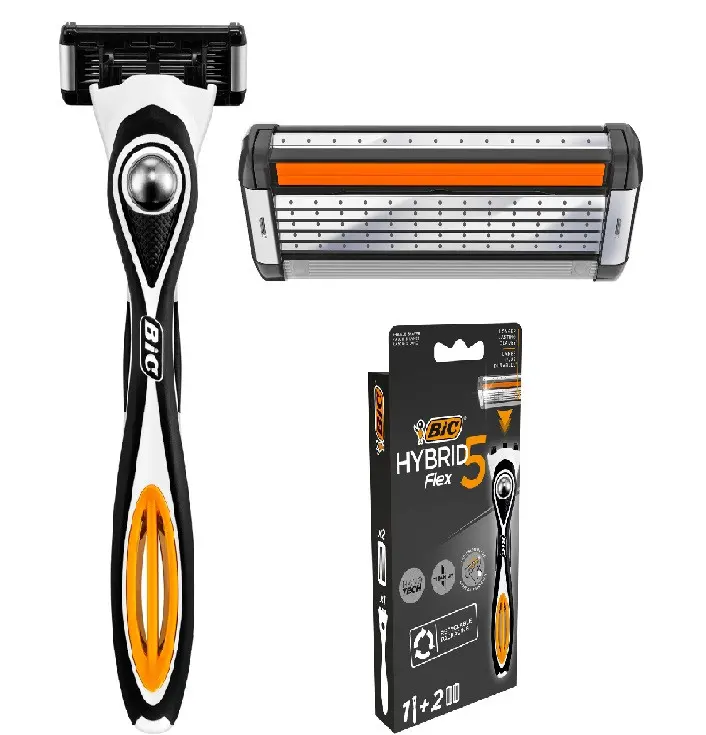 Σύστημα FLEX5 HYBRID μπλίστερ 1+2 ανταλλακτικές λεπίδες BIC