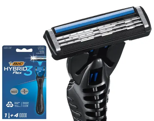 Σύστημα FLEX3 HYBRID blister 1+4 λεπίδες BIC