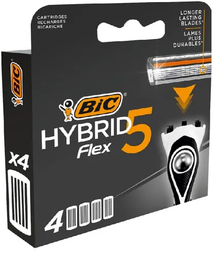Λεπίδες FLEX 5 HYBRID blister 4 BIC - 1