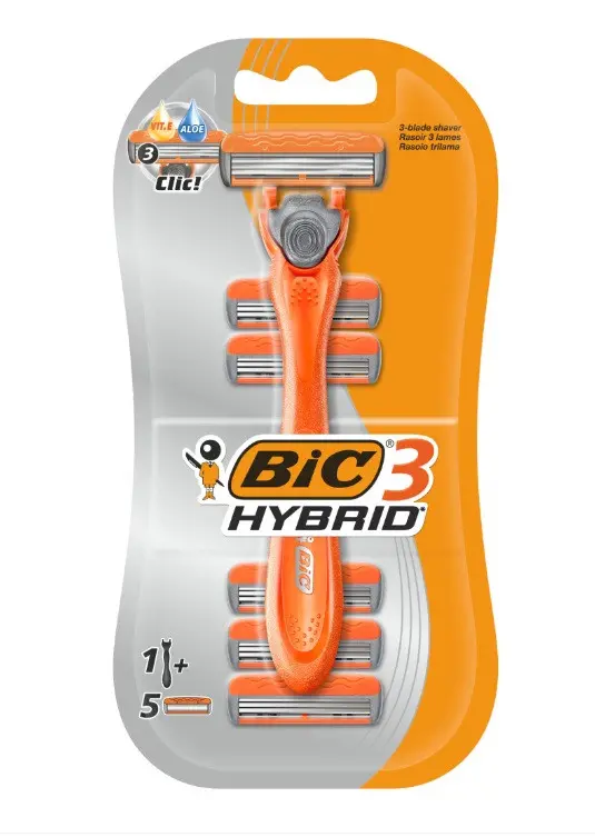 Aparat de ras pentru bărbați HYBRID blister 1+5 BIC