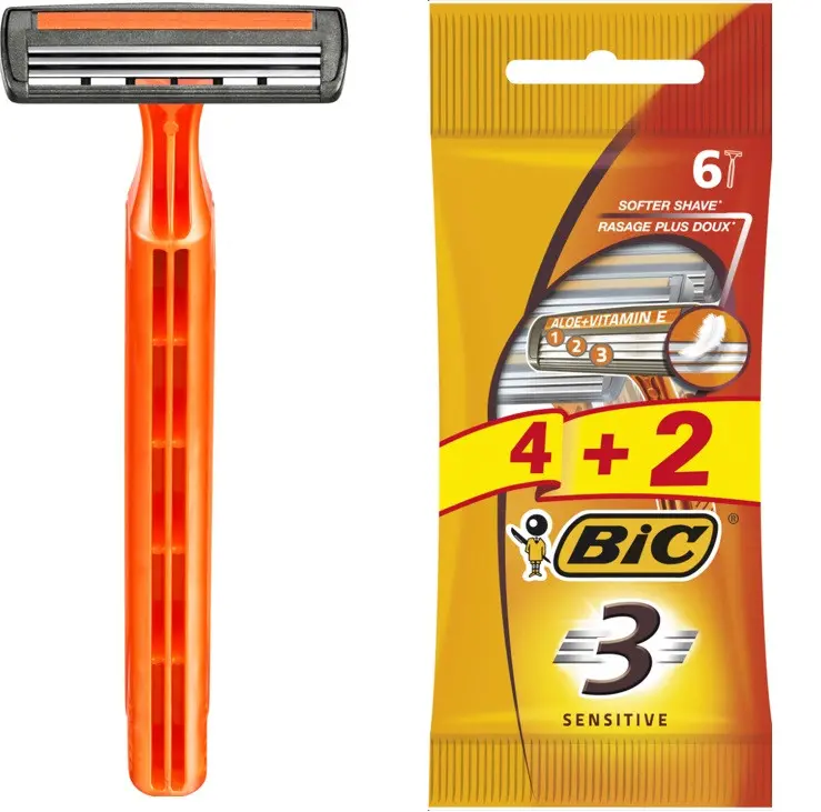 Ξυριστική μηχανή BIC3 SENS φάκελος 4+2 BIC