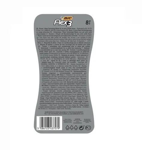Ξυριστική μηχανή FLEX3 μπλίστερ 6+2 BIC - 4