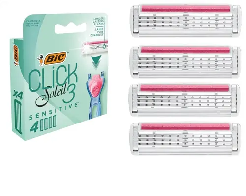 ΛΕΠΙΔΕΣ CLICK SOLEIL 3 SENSITIVE ΜΠΛΙΣΤΕΡ 4 BIC ΛΕΠΙΔΕΣ CLICK SOLEIL 3 SENSITIVE ΜΠΛΙΣΤΕΡ 4 BIC
