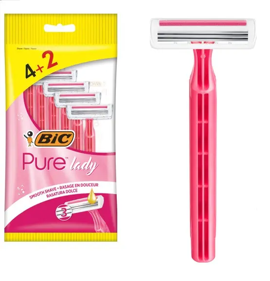 Aparat de ras PURE 3 PINK 4+2 buc. BIC