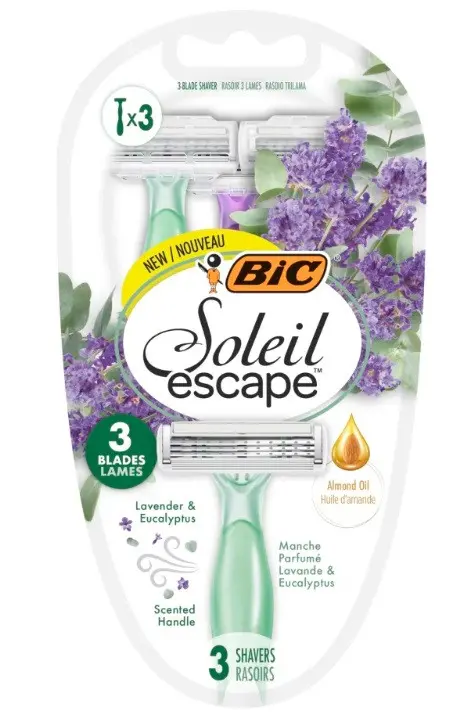 БЛИСТЪР ДАМСКИ САМОБРЪСНАЧКИ BIC SOLEL ESCAPE 3 ЛАВАНДУЛА BIC