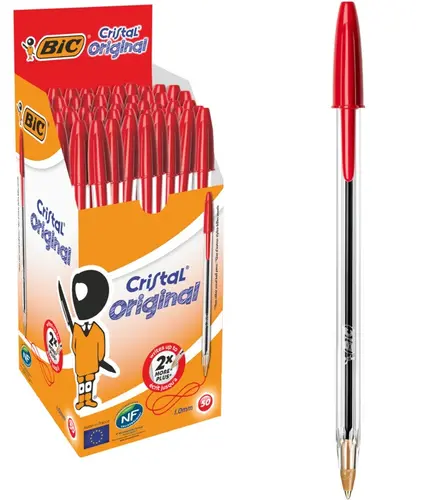 Pix CRISTAL MEDIUM roșu 50 BIC - 1