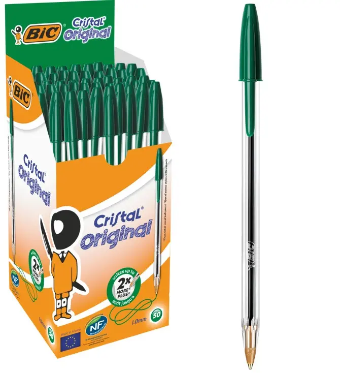 Pix CRISTAL MEDIUM verde 50 BIC